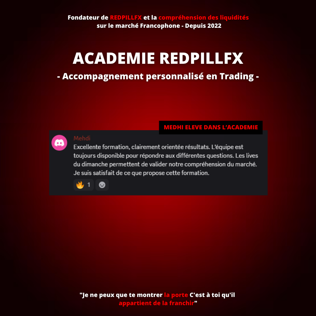 Mehdi — élève de l'académie REDPILLFX